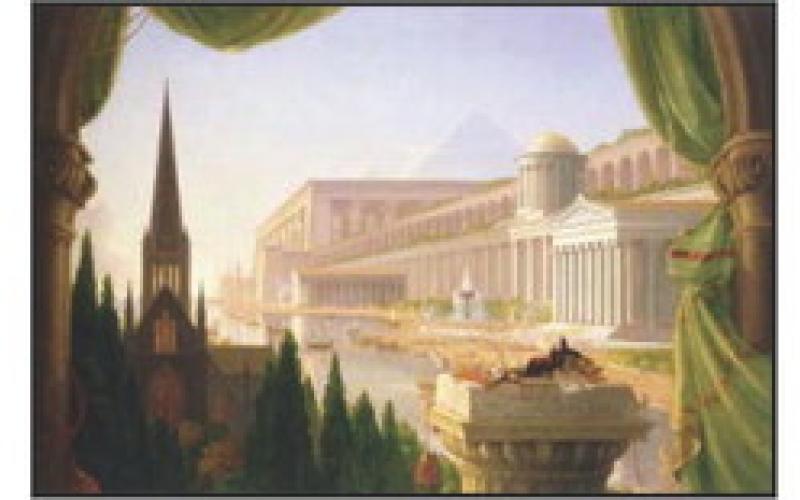 Thomas Cole, “The Architect’s Dream,” 1840. Oil on canvas. Painting. Toledo Museum of Art, purchased with funds from the Florence Scott Libbey bequest in memory of her father, Maurice A. Scott. 1949.162.