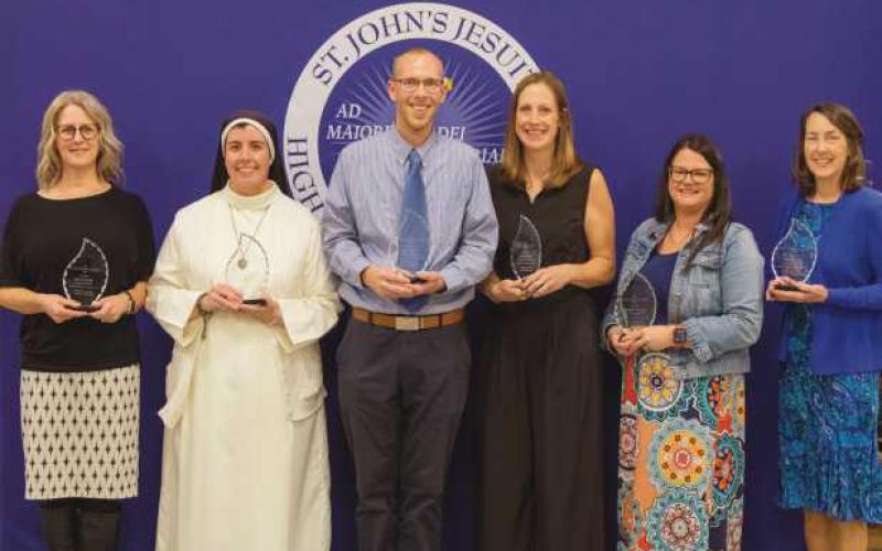 From left: Kirstin Hanna, St. Chiara, Kyle Zwyer, Jessica Jones, Danielle Carroll and Anne Brahier.
