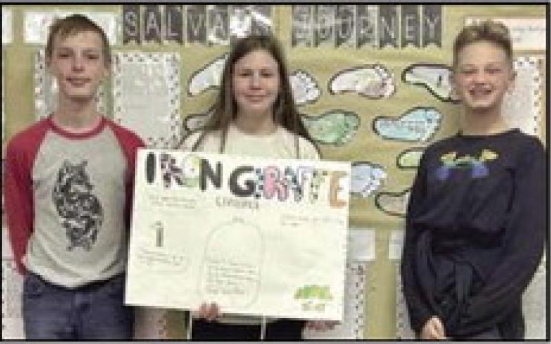 From left: Graydon Ward, Alexa Steep and Thomas McQuillen led students in raising money for the Iron Giraffe Challenge.