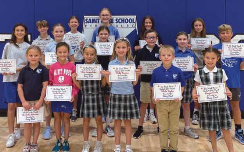 St. Rose ‘Be Kind’ students for September