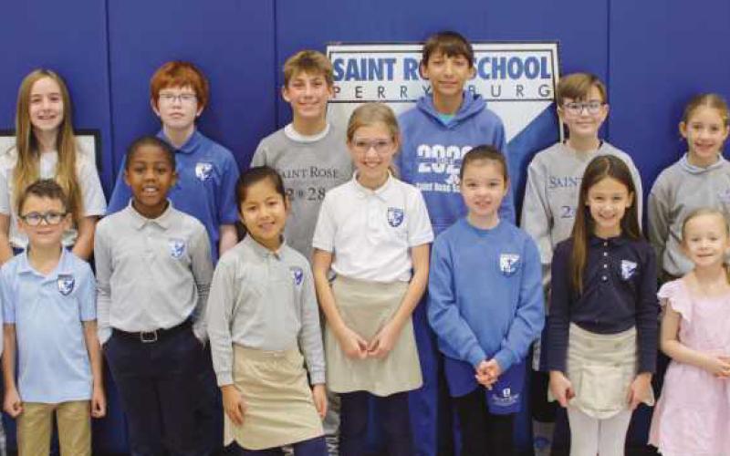 Saint Rose names November and December Be Kind students