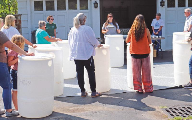 Residents learn how to make rain barrels