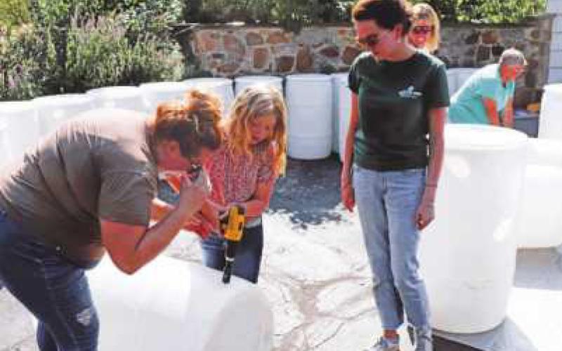 Residents learn how to make rain barrels