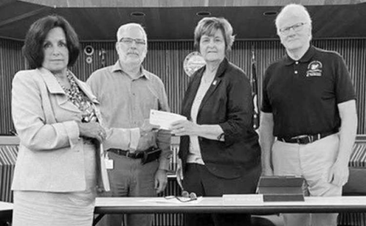 Humane Society receives check from Wood County Commissioners