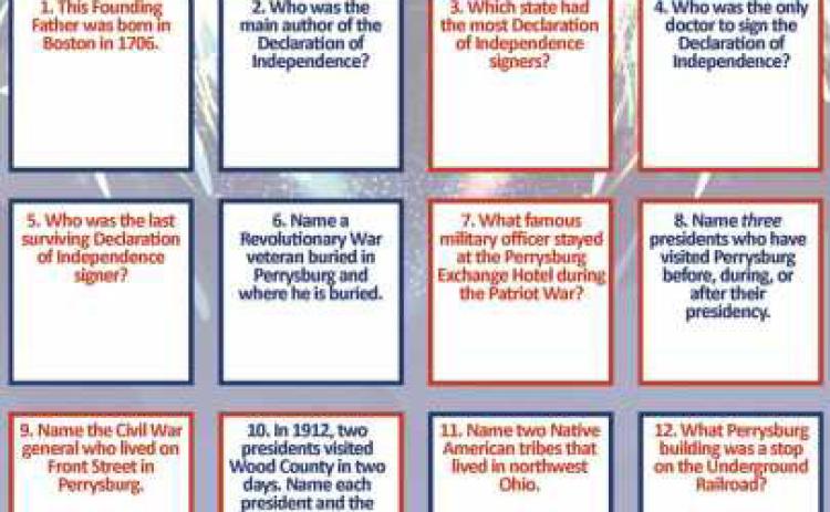 This is a sample of the trivia contest form. Visit Way Library for a complete form or visit historicperrysburg.org or waylibrary. info.