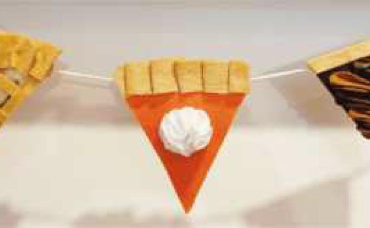 Felt pie banner adult craft kit offered at library