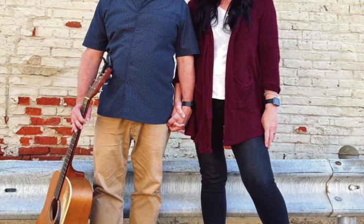 Local artists Scott Williams and Hillary Gibson
