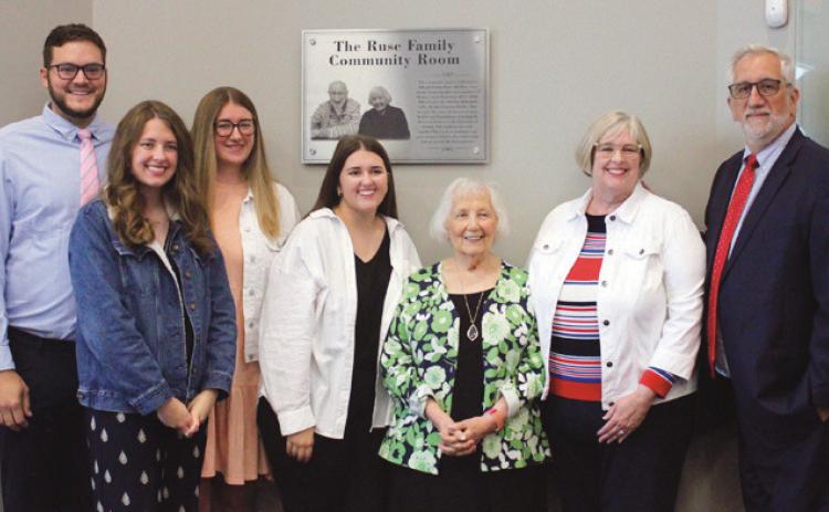 Buckeye State Bank dedicates community room to a founder in special ceremony