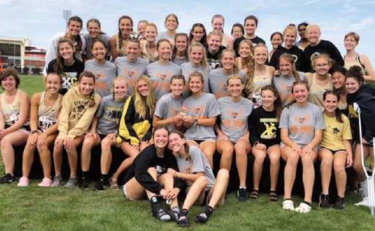 Perrysburg Yellow Jackets girls track team.