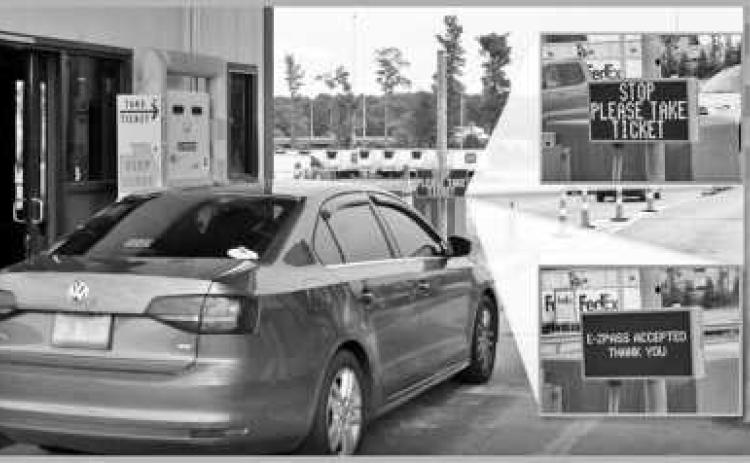 Patron Dynamic Message Signs are being installed to help motorists adjust to the new collection system.