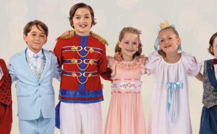 Lead characters in this year’s Nutcracker are, from left: Reed Dute-Semones, Quinn Otto, Jack Koppitsch, Lily Van Tuinen, Leah Brody and Beau Koppitsch.