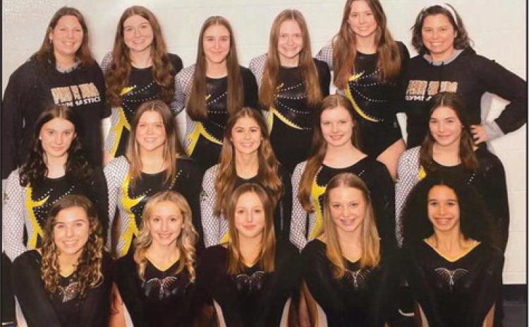 The Perrysburg High School gymnastics team.