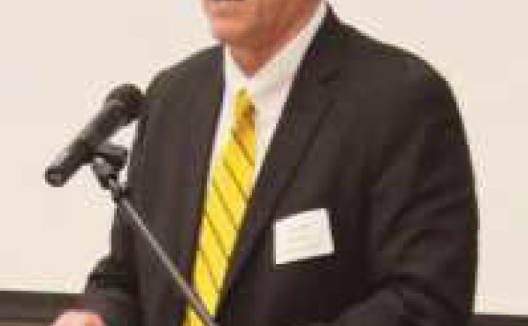 Perrysburg Superintendent Tom Hosler gave a speech addressing the achievements of inductees.