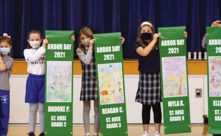 St. Rose students honored for Arbor Day poster contest designs