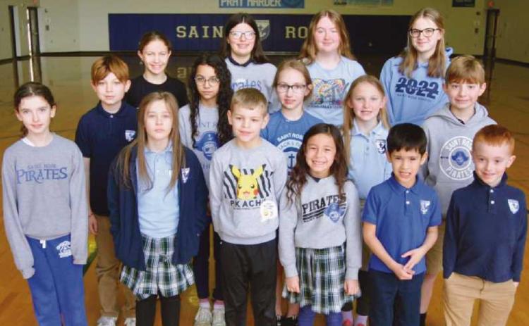 St. Rose students of the month recognized