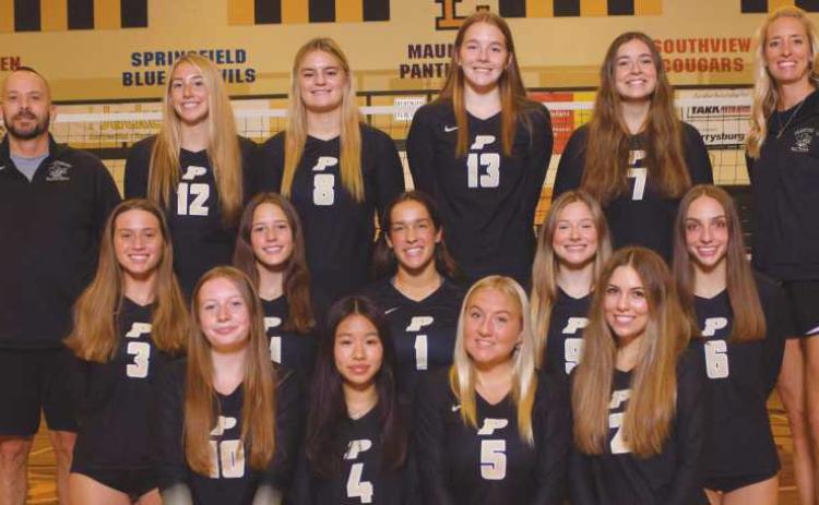 PHS varsity volleyball team roster–Avery Adamski, Maddie Trautman, Sara Pahl, Casey Ng, Brooklynn Okoneski, Giana Frayer, Lydia Steyer, Sophie Burkey, Danielle Cleavenger, Josie Hubbard, Katie Pahl, Mackenzie Hurley and Wrigley Takats. The team is led by Head Coach Laura Davidson and assistants Amanda Fintel, Stephanie Reeves, Jeff Beck, Jason Tansey and Bri Appelfeller. The manager is Macy Davidson and tech coordinators are Jason Tansey and Corey Pahl.
