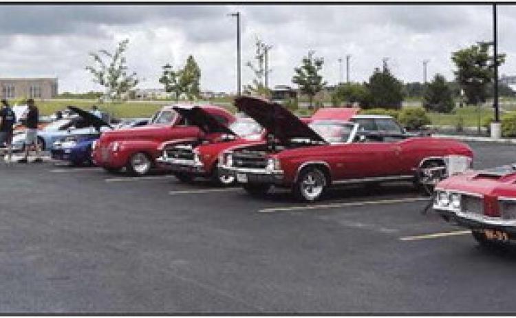A collection of cars on display at Mercy Health-Perrysburg Hospital’s third annual car show.