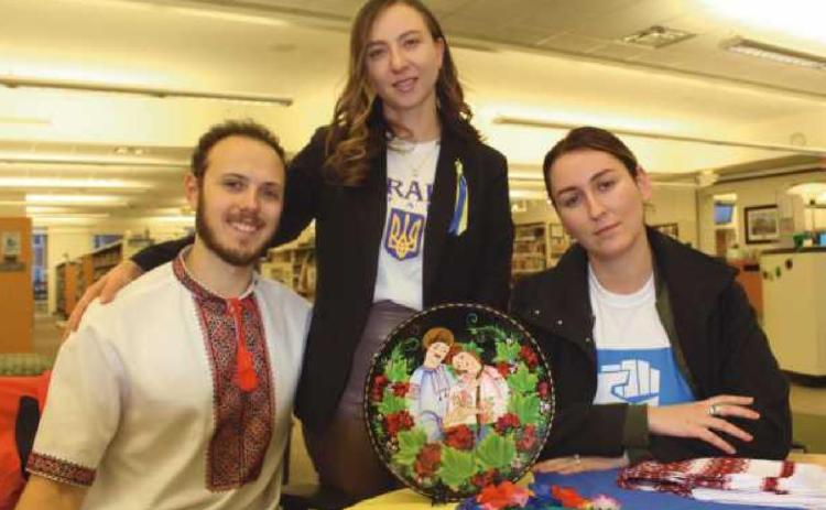 Jesse Smith and Alona Matchenko Smith with Tetyana Fedorova-McGowan