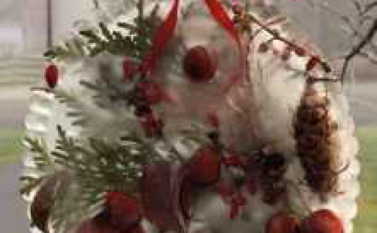 Easy icy tree ornaments