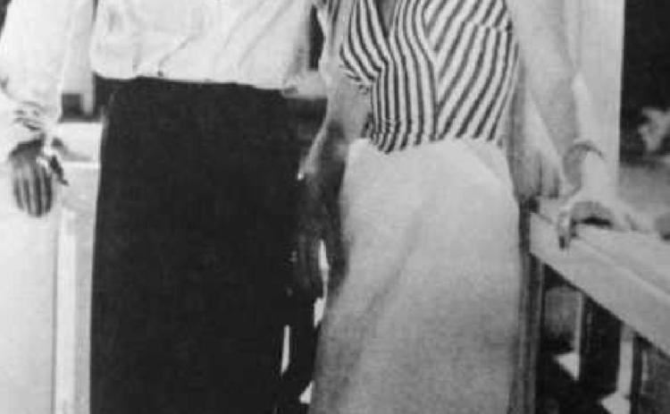 Mr. Power and his wife, Linda Christian, in 1950.