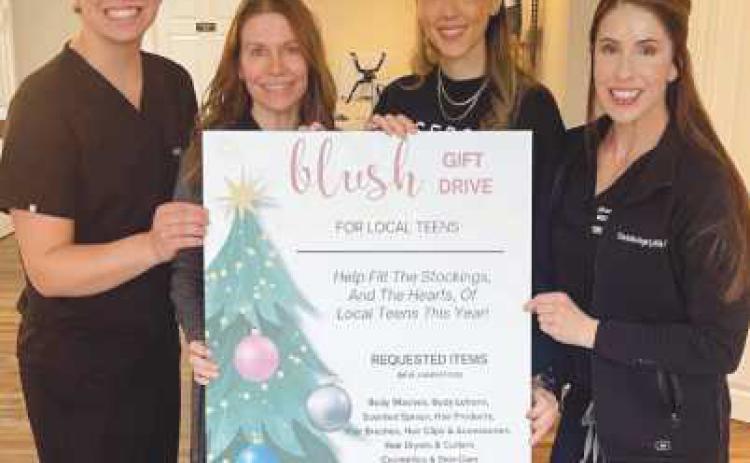 Blush Aesthetics brightens holidays for teeneagers with donation drive