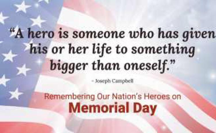 Memorial Day closings