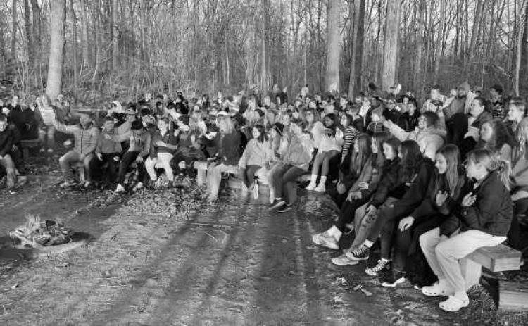 The Saint Rose Catholic School sixth graders visited Camp Michindoh. During their stay, the students had a bonfire, held amphibians and reptiles, did a low-ropes challenge course, tie-dyed shirts, practiced survival skills, learned about early settler and pioneer life and had a great time.