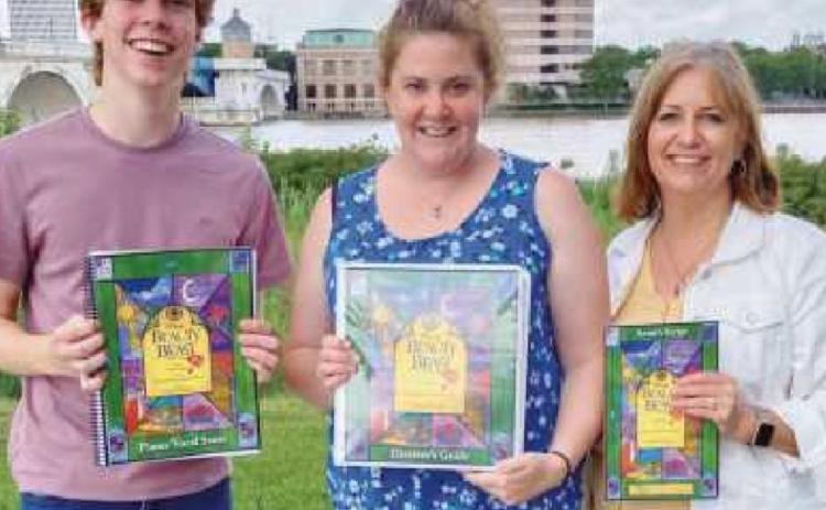 Leaders of the Act 2 Productions theatre camp are, from left: Lucas Patterson, Rebecca Schmidt and Heather Schneemann.