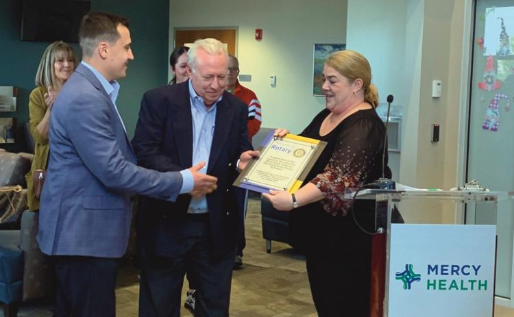 Mercy Health–Perrysburg Hospital celebrates birthday; recognizes Rotary Club for its support
