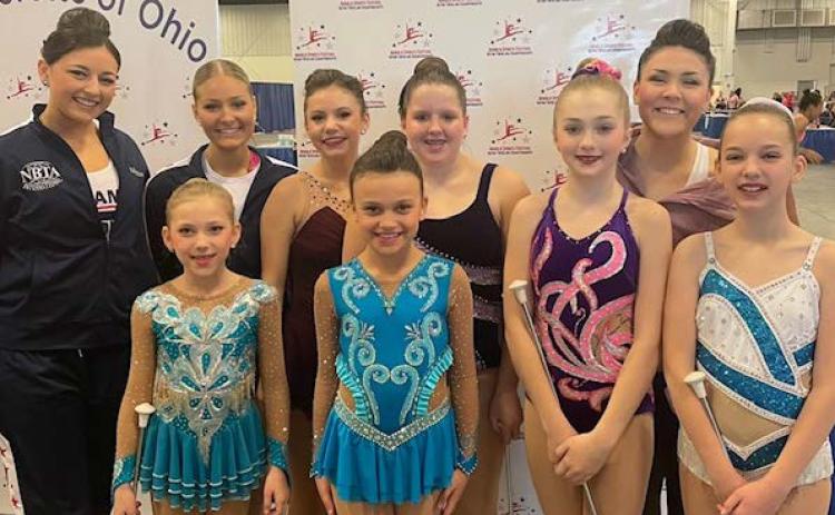 The Sophisticates competitive twirling team.