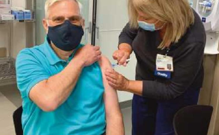 Commissioner LaHote receives second vaccine dose