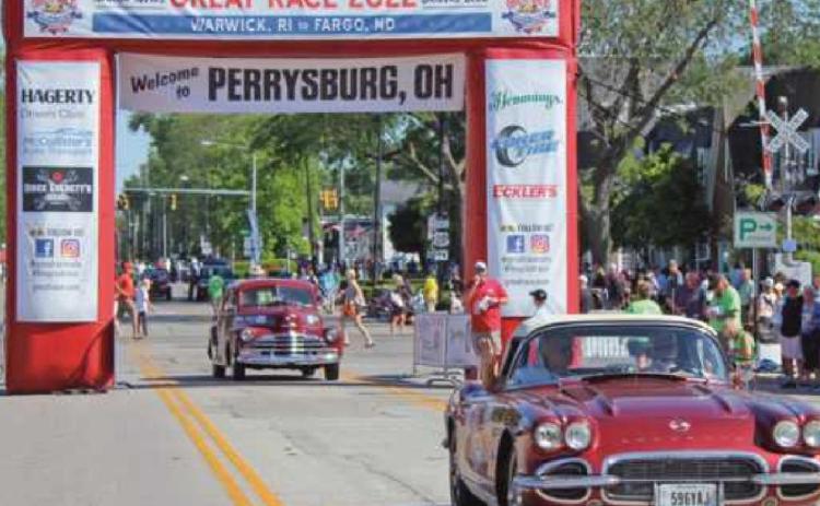 Above left, these two vehicles were among more than 100 that participated in this year’s Great Race.