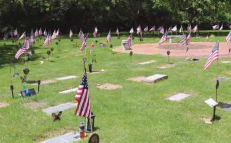 American flags were placed next to veteran graves at Saint Rose and Fort Meigs cemeteries by the Perrysburg American Legion Post 28.