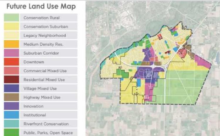 The land use map is a blueprint for how and where the city should grow. “It guides and informs future development applications and re-zonings, gives direction for how and where to make future capital improvements, sets expectations for the private sector, identifies areas for economic investments and incentives. “It is not zoning but informs future zoning changes,” Mr. Domini said.
