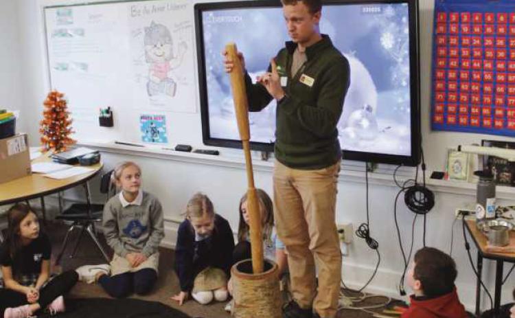 St. Rose third graders learn about area history from WCP