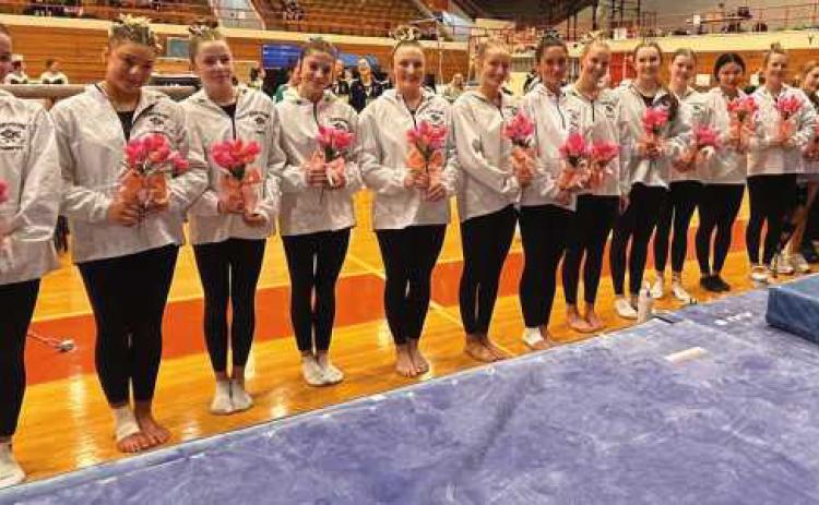 From left, Meredith Kulmatycki, Kylee Ruiz, Ashley Cherry, Lillian Wood, Abbi Lee, Janie Snyder, Emily Maines, Lauren Cline, Sydney Wolfinger, Valerie Ward, Kassia Deng, Elise Findling, Alli Savage, Madalynn Brossia and McKenna Conley.