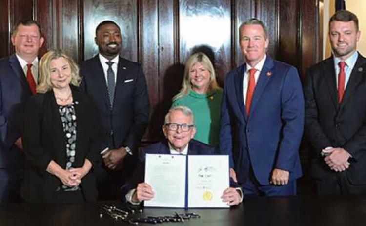 Governor DeWine signs the capital budget bill for the 2025-2026 fiscal year, the largest support for facilities and local community infrastructure in state history.