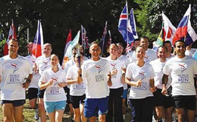 Peace Run torch passing in Perrysburg