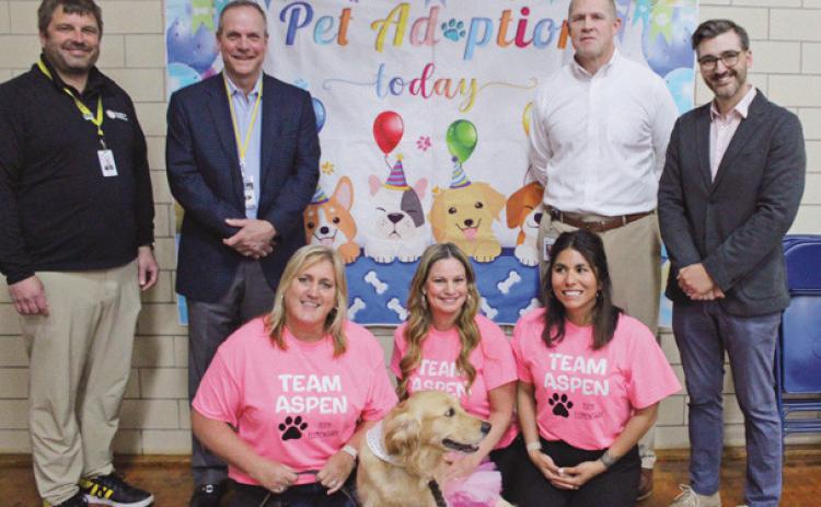 Toth Elementary students welcome Aspen on her adoptiversary