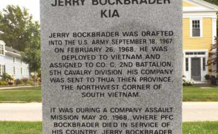 Pedestal installed at Gold Star memorial