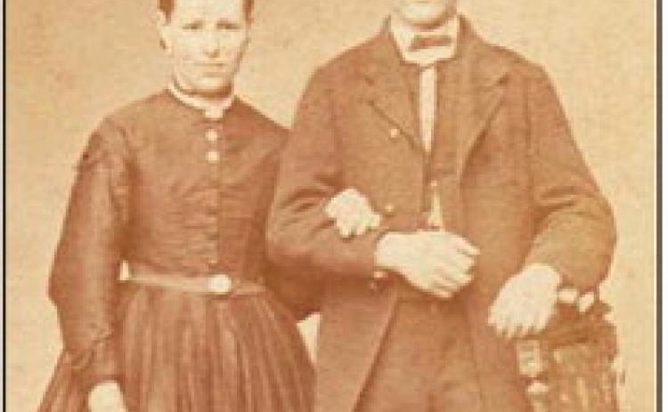 The first George Munger and his wife, Elizabeth, 1846, in Stuttgart, before they came to Perrysburg.