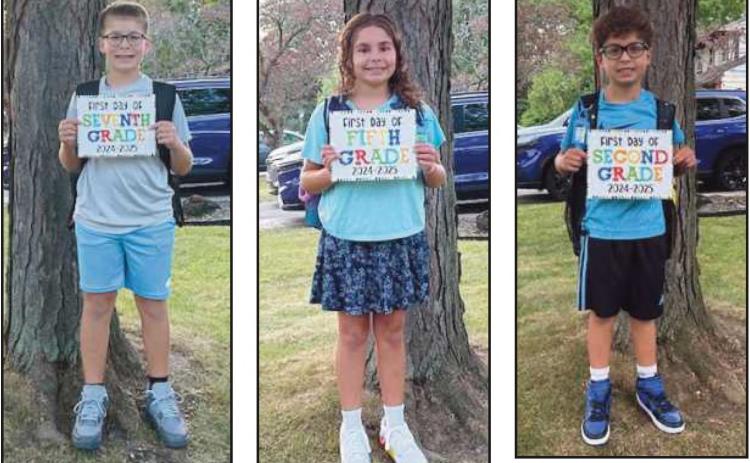 Jackson Meek, 7th grade. Lillian Meek, 5th grade. William Meek, 2nd grade at Woodland.