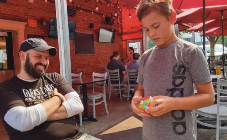 A 10-year-old and his Rubik’s Cube