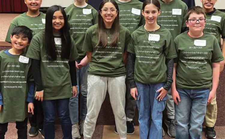 Left to right, front row: Kaiden Bicol, Ellie Bicol, Juanita Londono, Reagan Anderson and Rhys Chenevert. Back row: Maya Engle, Gracie Borgelt, Bobby Namay, Ashton Steinhauser and Santiago Rios-Sosa.