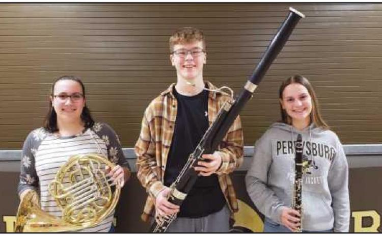 Some of the new instruments with appreciative musicians.