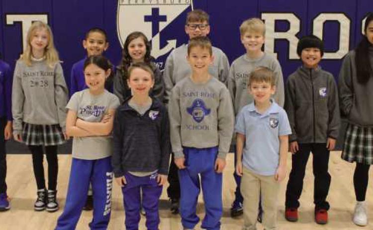 From left, first row: Reagan Barta, Marty Strassner, Davis Batman and Jack Koerner. Back row: Michael Hui, Emma Smietanski, Logan Khuong, Ella Smythe, Blake Morris, Preston Rogers, Kaiden Bicol and Ellie Bicol. Not Pictured: Henry Anderson, Scarlett Hufham and Mia McBride.