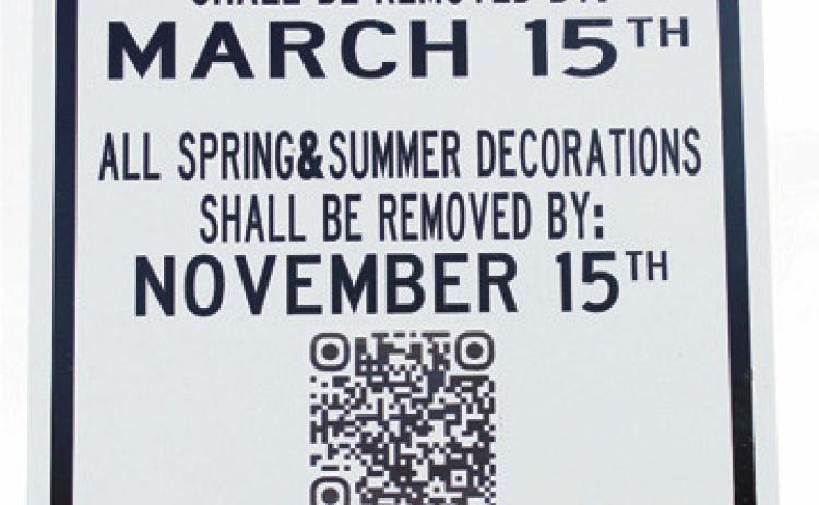 Signage posted at Ft. Meigs Cemetery