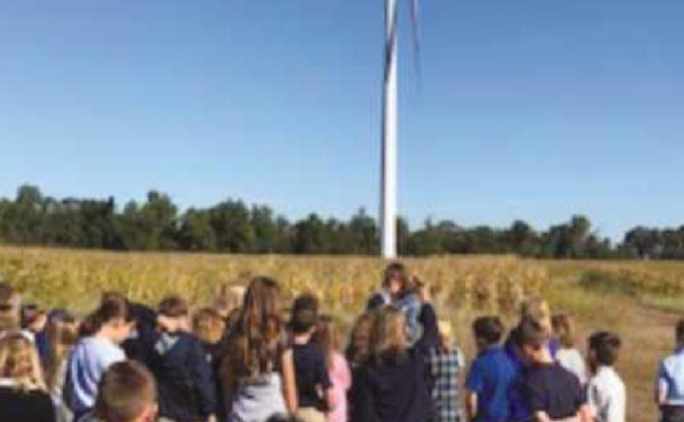 St. Rose students visit BG wind farm turbines
