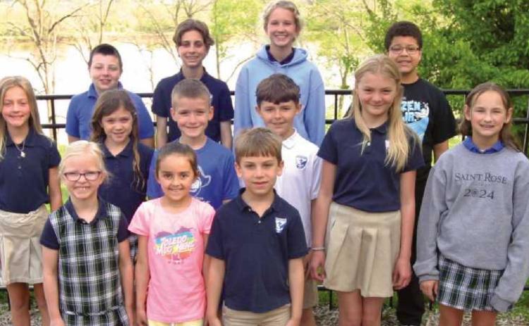 St. Rose students of the month recognized
