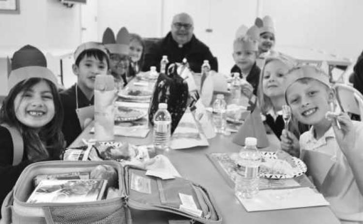 St. Rose first graders celebrate Thanksgiving